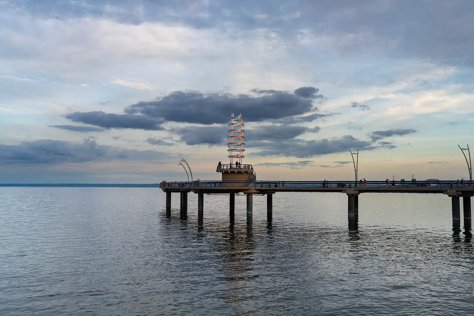 The Brant Street Pier on Lake Ontario in Burlington