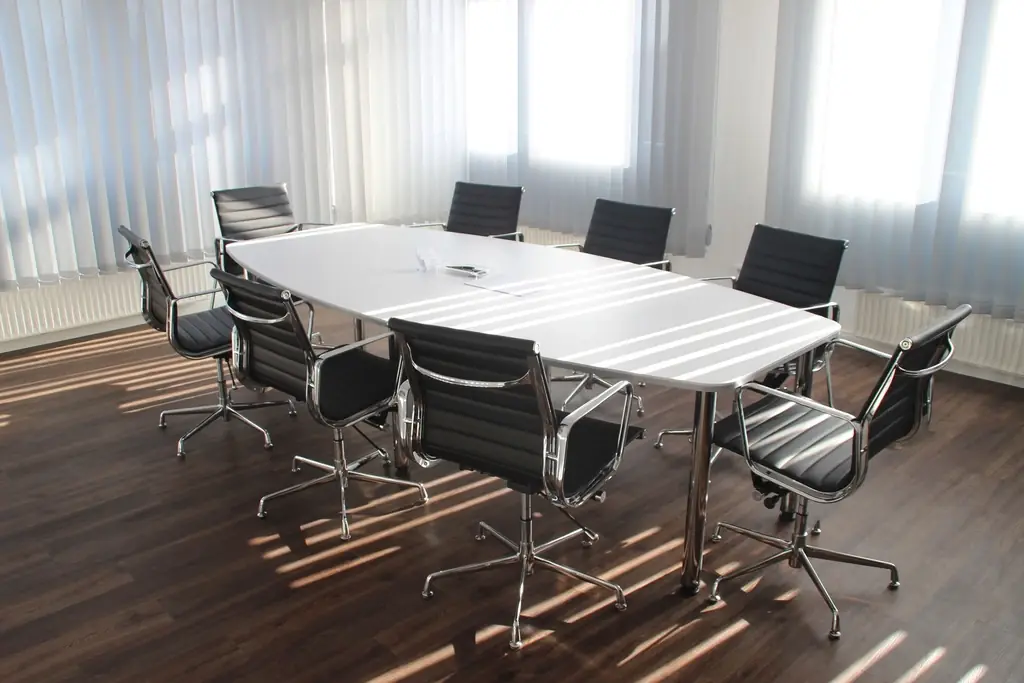 A meeting room in an office