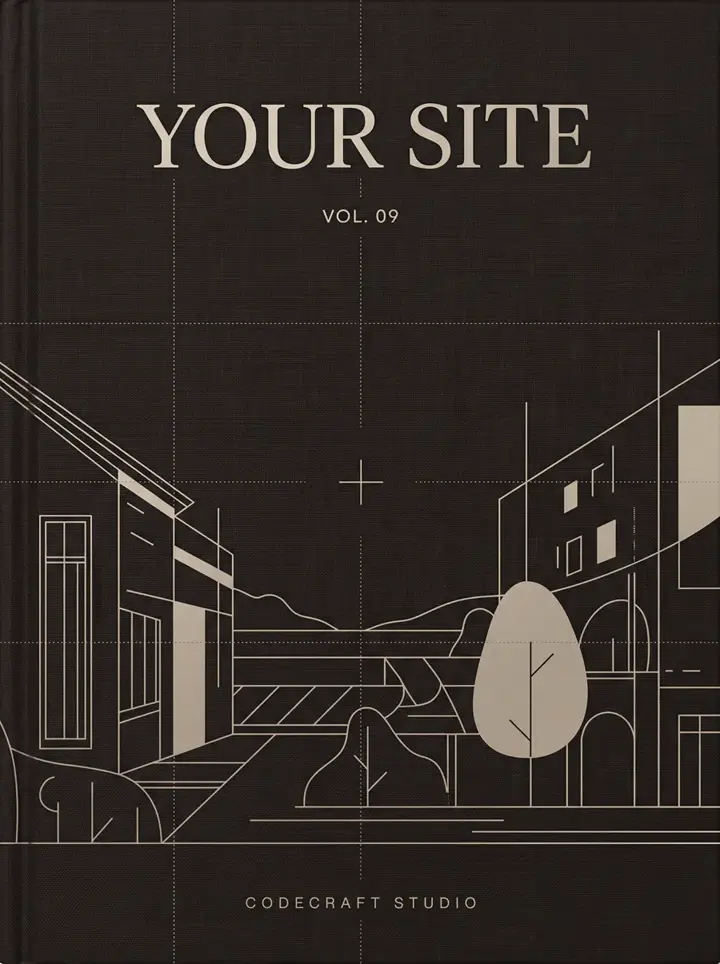 Your site — the DevShutter case, bound as a book